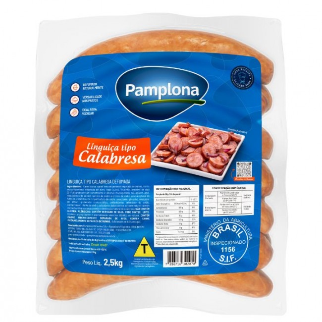 LINGUICA CALABRESA DEFUMADA PAMPLONA 4X2,500KG